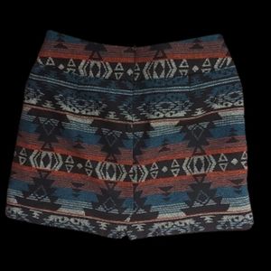 Dalia Collection Tribal Print Mini Skirt